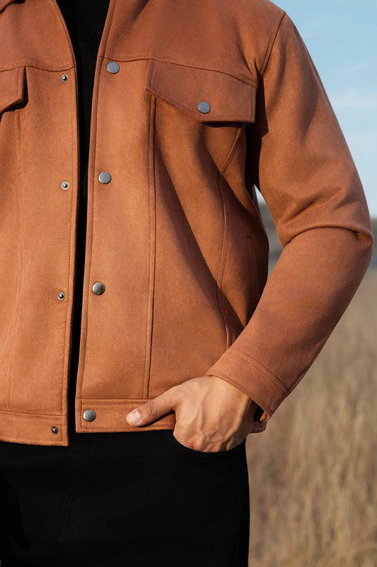 Faux Suede Jacket - 5007