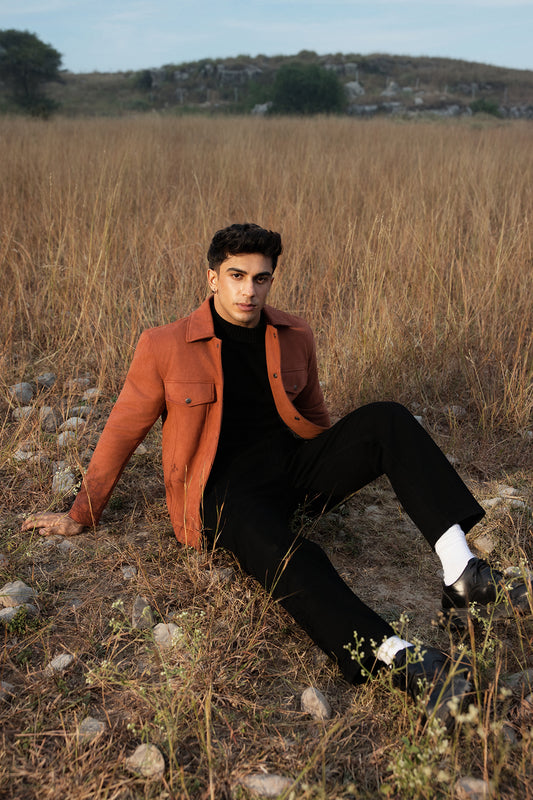 Faux Suede Jacket - 5007