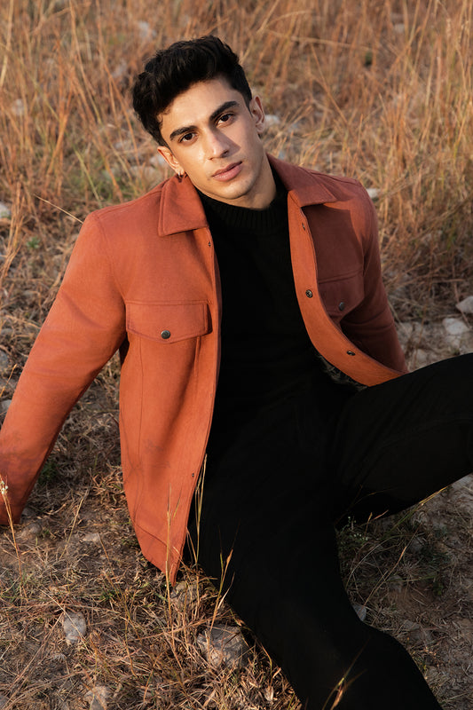 Faux Suede Jacket - 5007