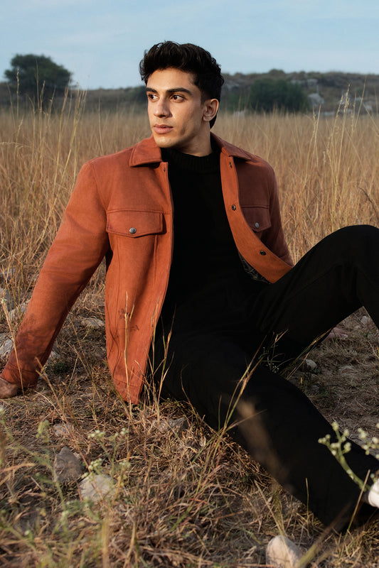 Faux Suede Jacket - 5007