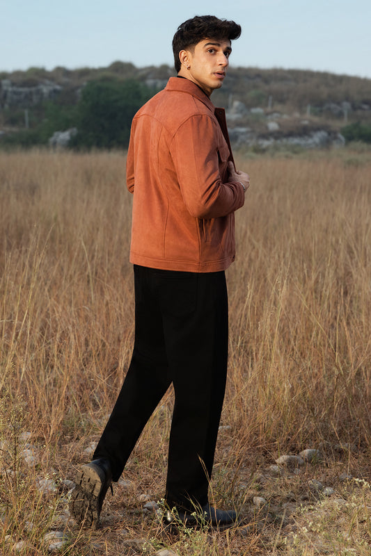 Faux Suede Jacket - 5007