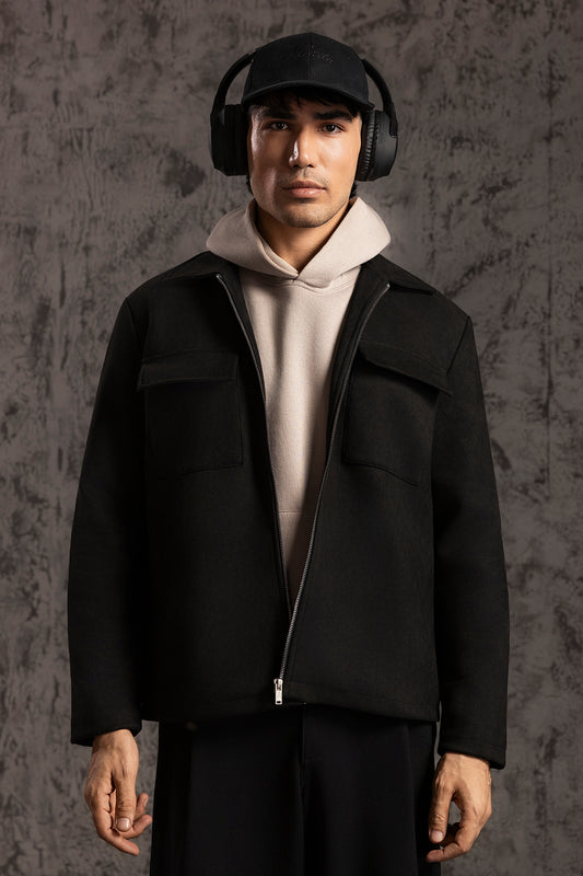 Faux Suede Jacket - 5008