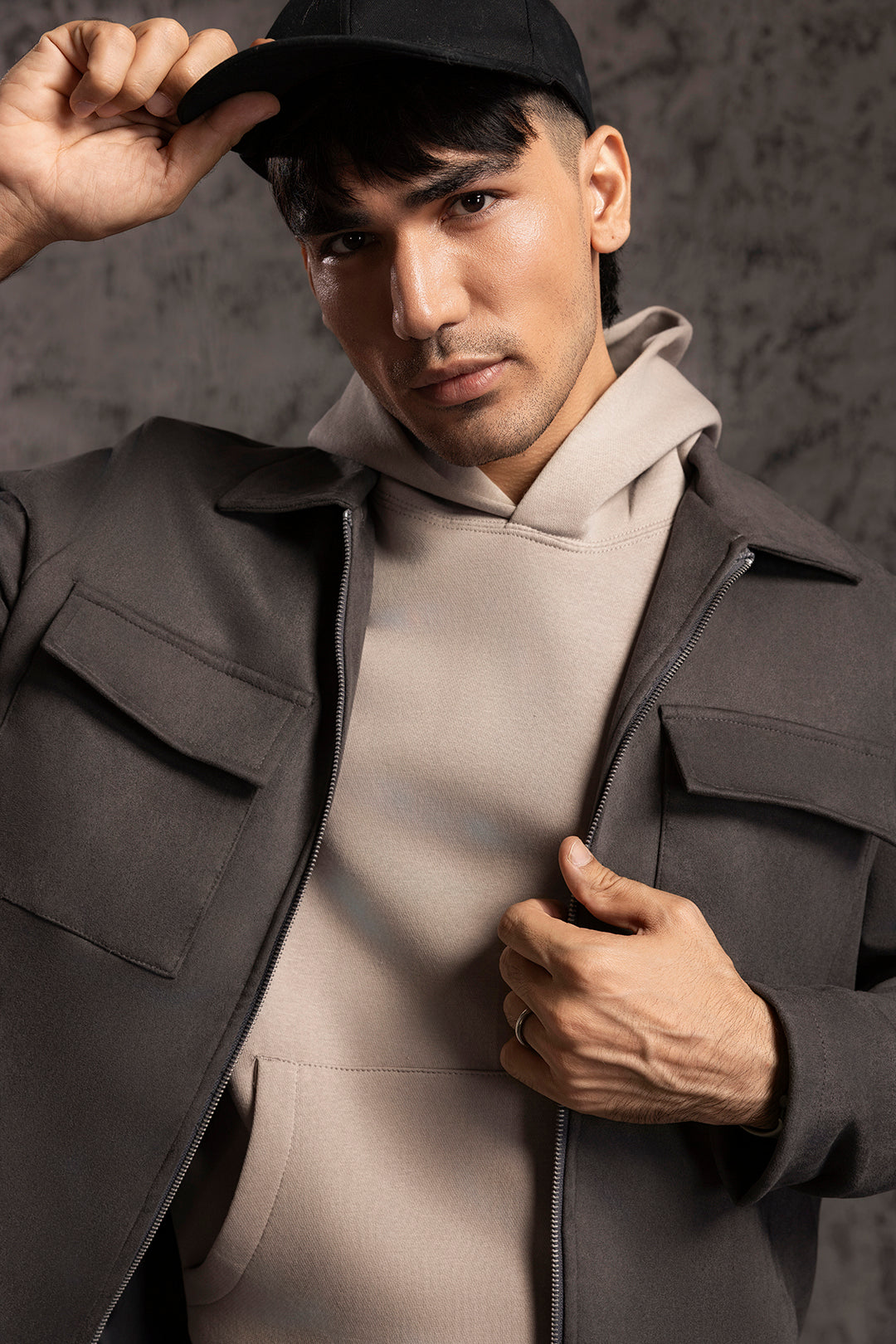 Faux Suede Jacket - 5008