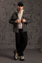 Faux Suede Jacket - 5008