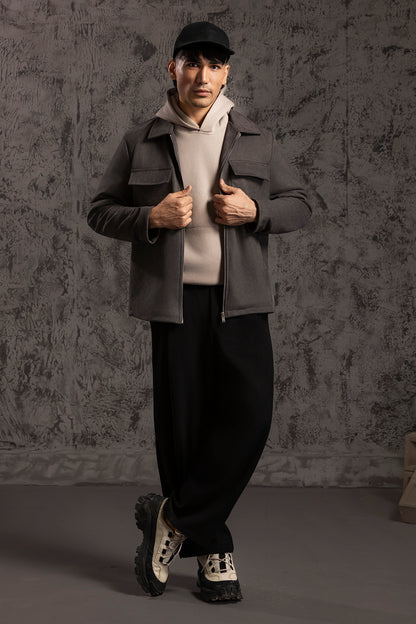 Faux Suede Jacket - 5008