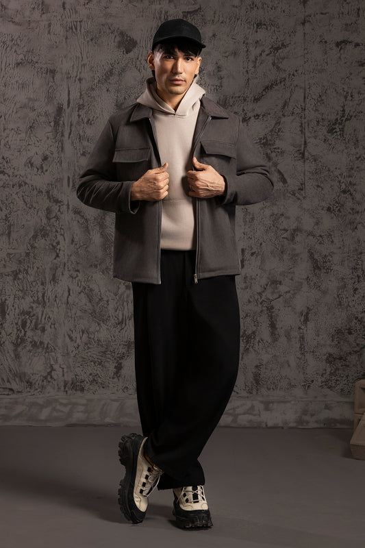 Faux Suede Jacket - 5008