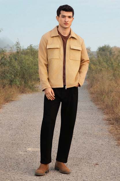 Faux Suede Jacket - 5008