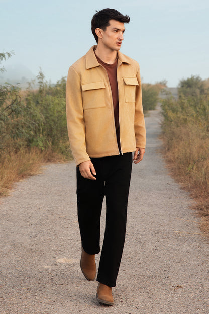 Faux Suede Jacket - 5008