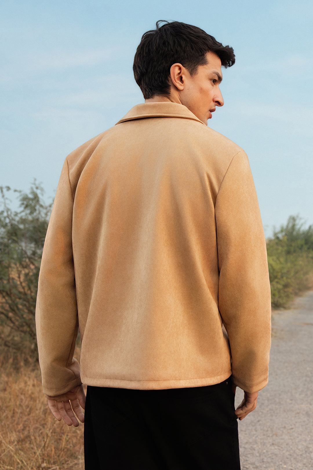 Faux Suede Jacket - 5008