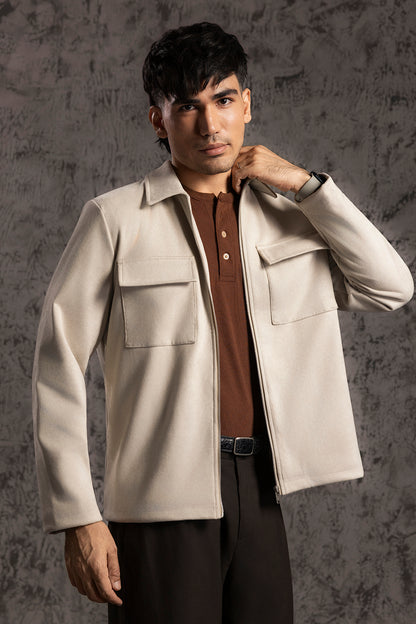 Faux Suede Jacket - 5008