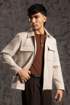 Faux Suede Jacket - 5008