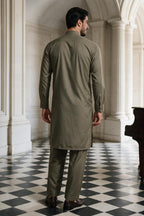 Slub Textured Shalwar Kameez - 2608