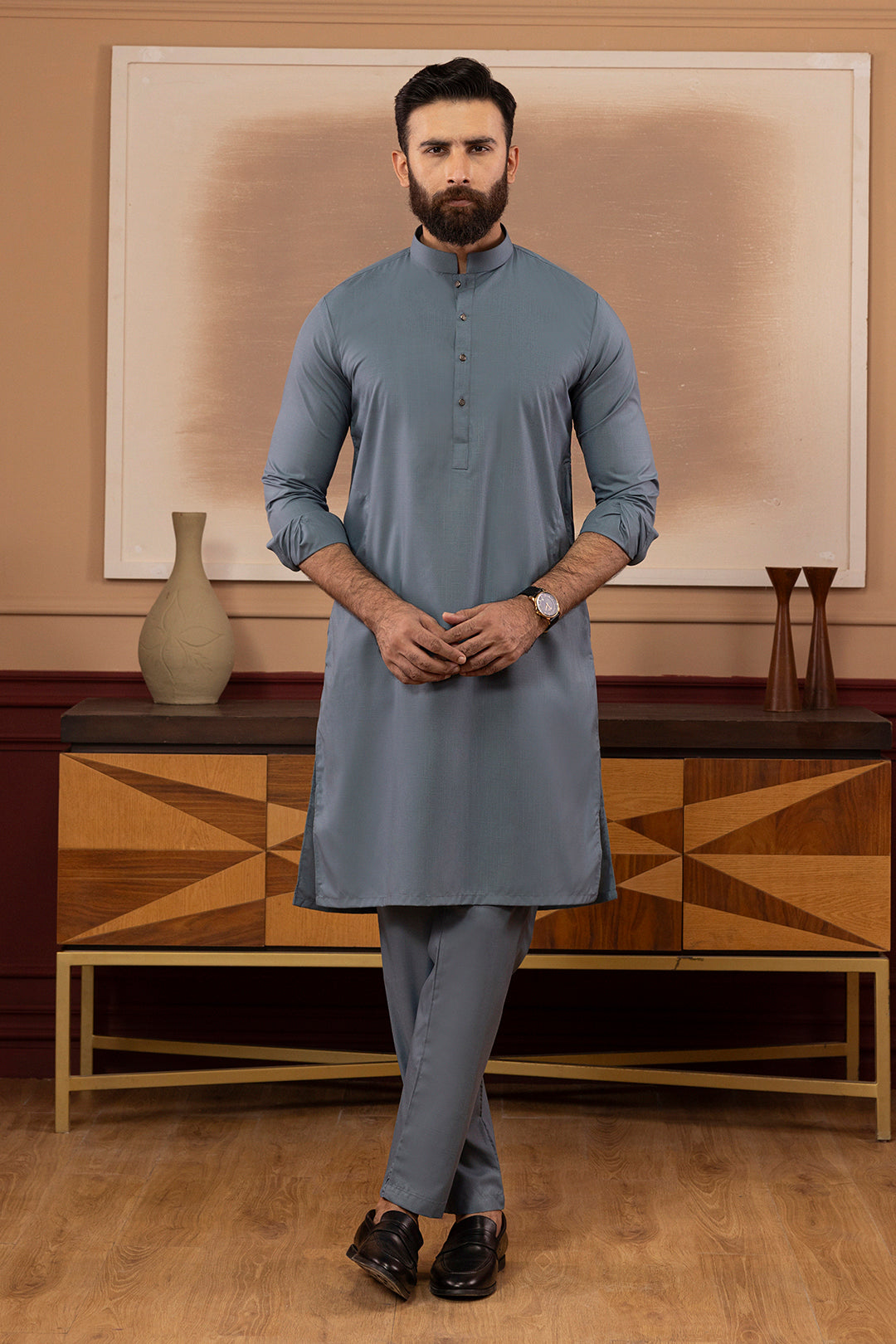 Wash & Wear Kurta Pajama - 9012