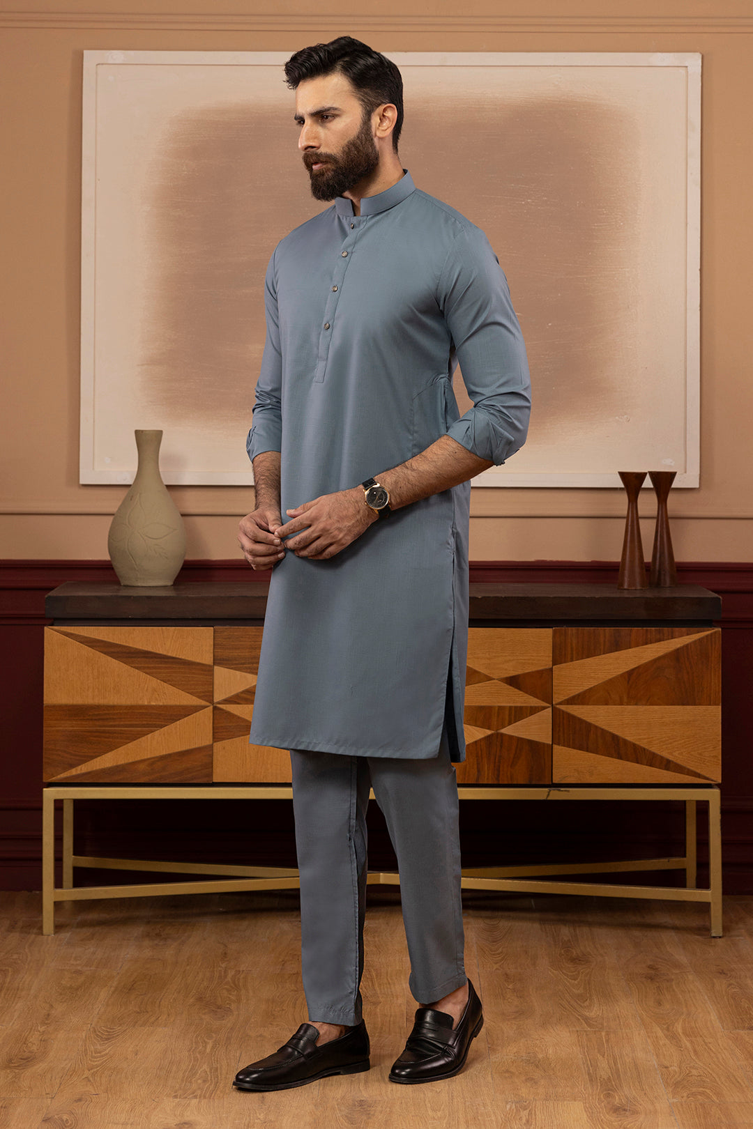 Wash & Wear Kurta Pajama - 9012