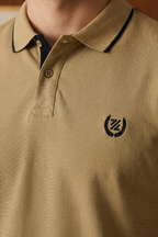 Contrast Placket Polo - 6001