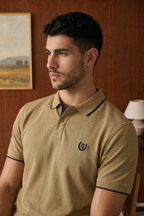 Contrast Placket Polo - 6001