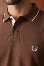 Contrast Placket Polo - 6001