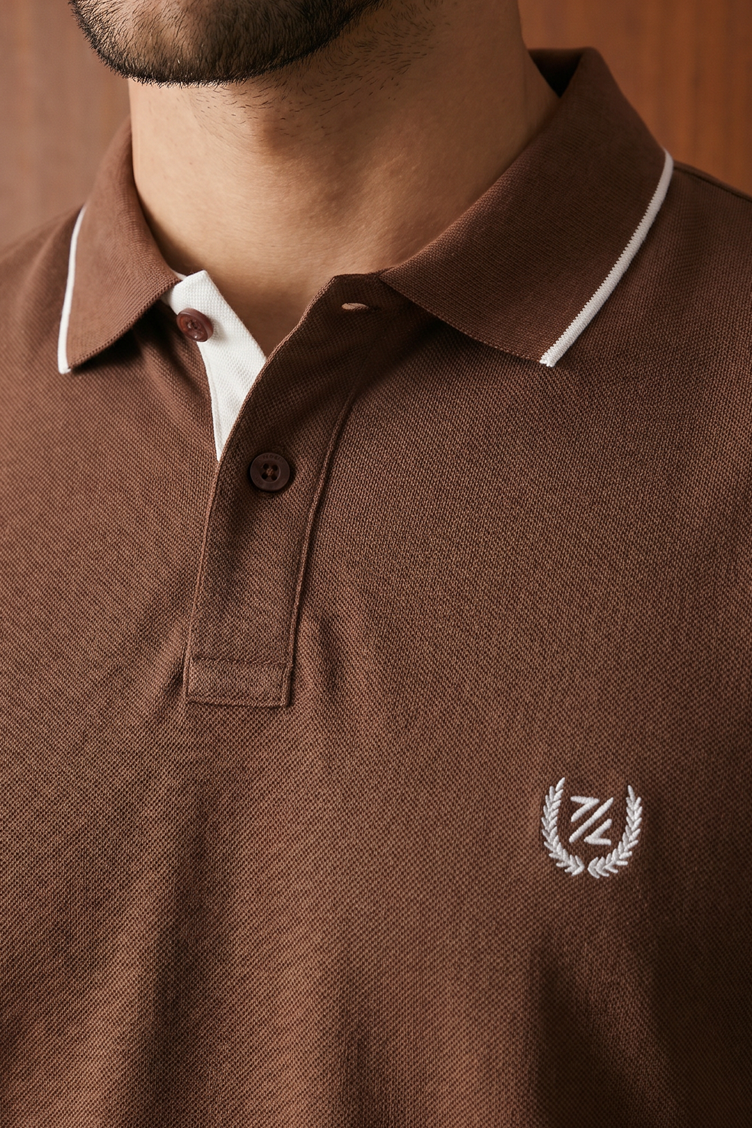 Contrast Placket Polo - 6001