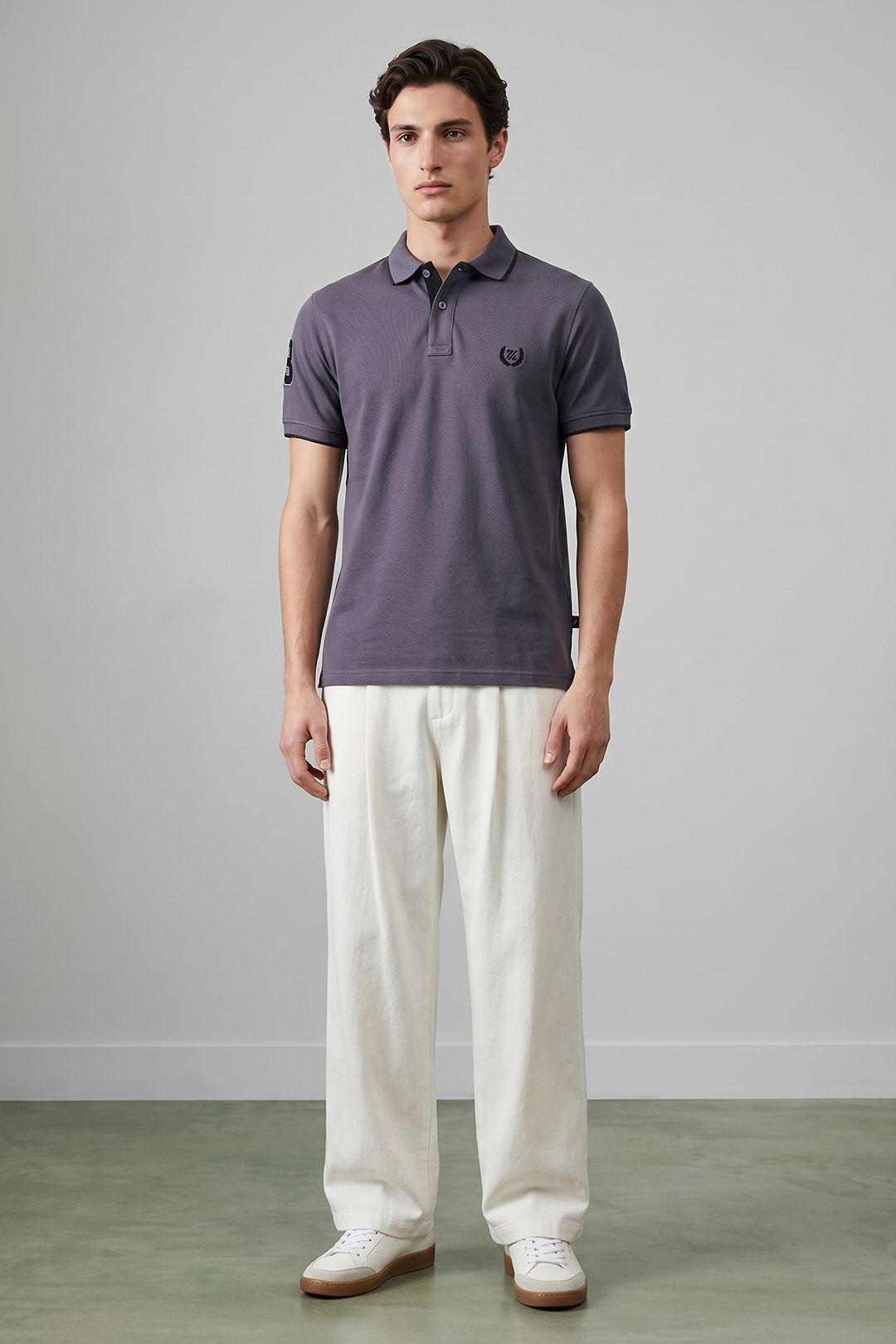 Contrast Placket Polo - 6001