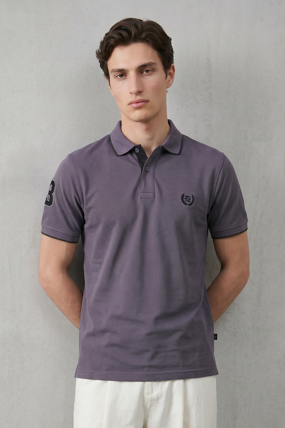 Contrast Placket Polo - 6001