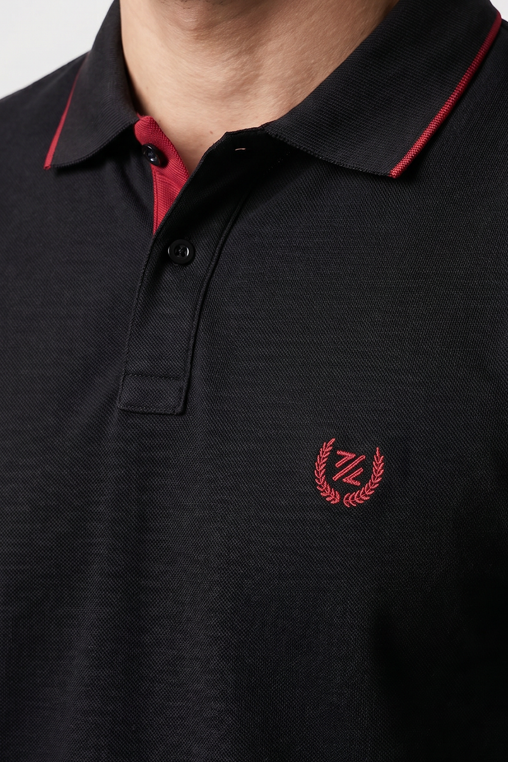 Contrast Placket Polo - 6001