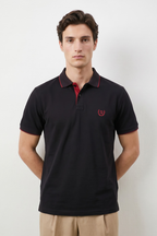 Contrast Placket Polo - 6001