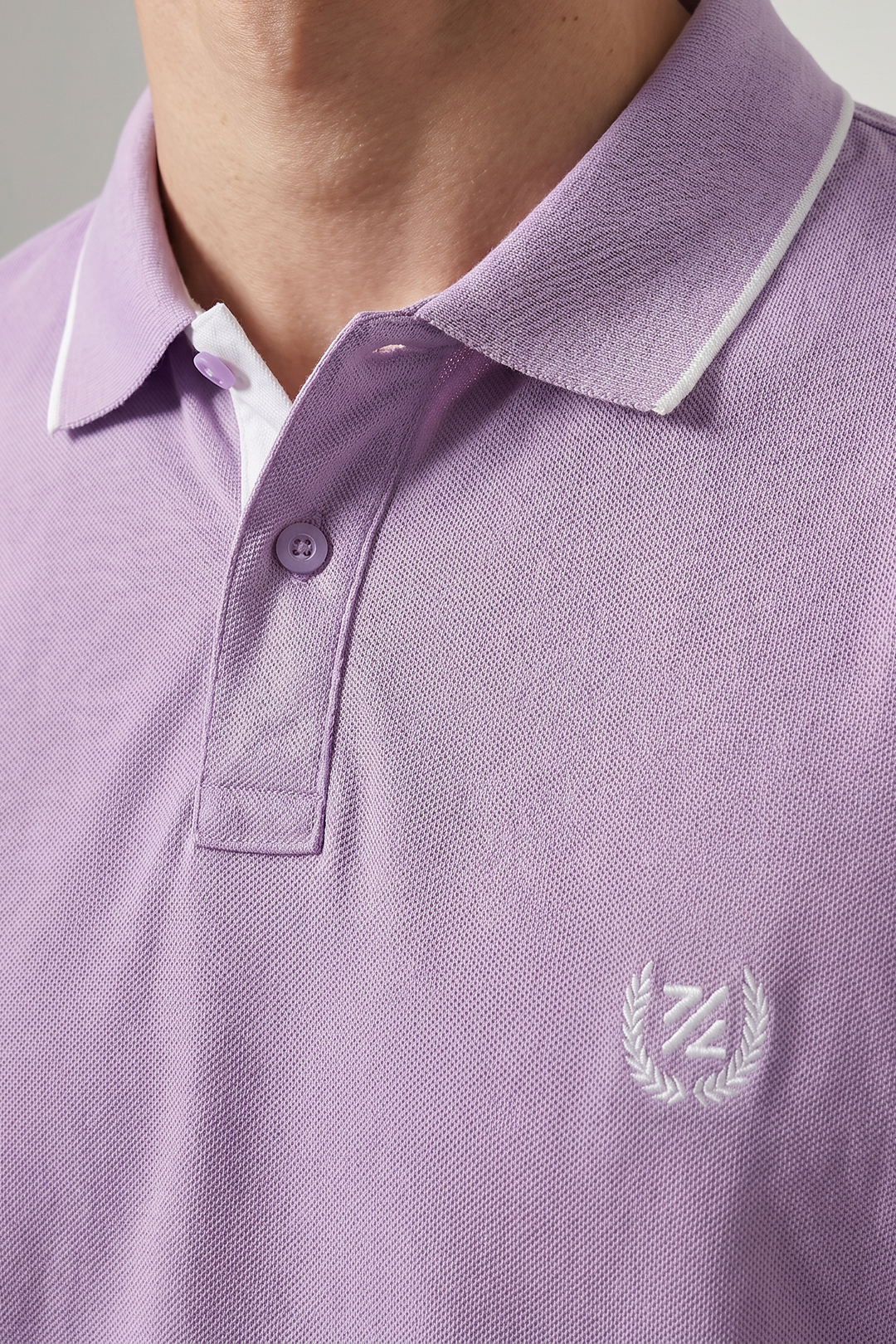 Contrast Placket Polo - 6001