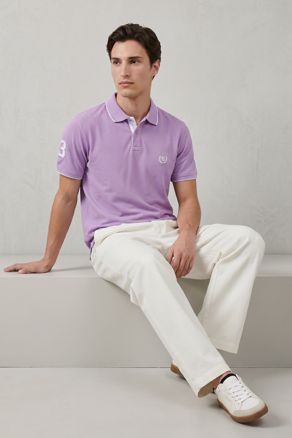 Contrast Placket Polo - 6001