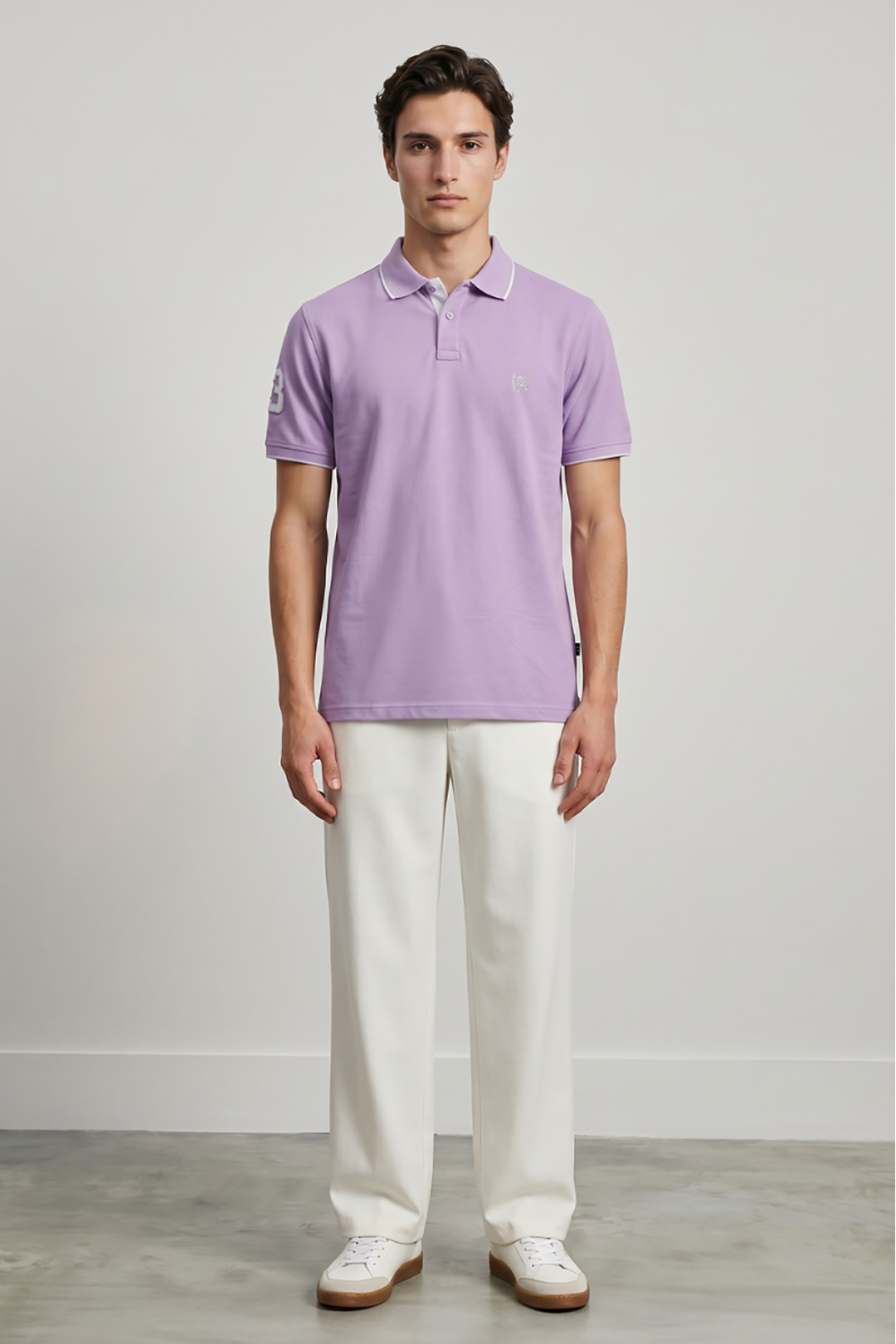 Contrast Placket Polo - 6001