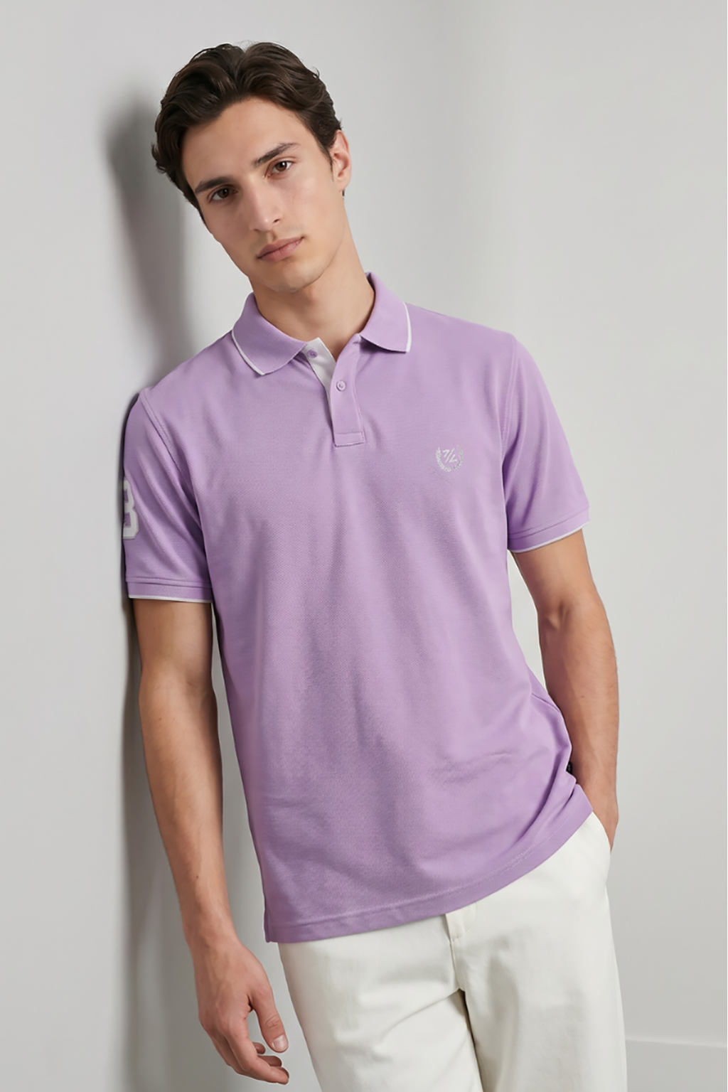 Contrast Placket Polo - 6001