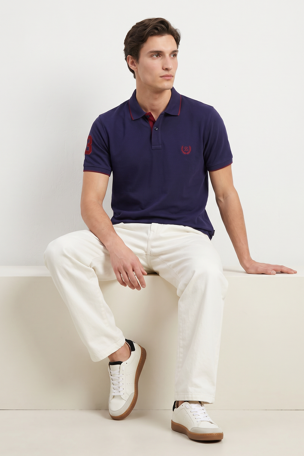 Contrast Placket Polo - 6001