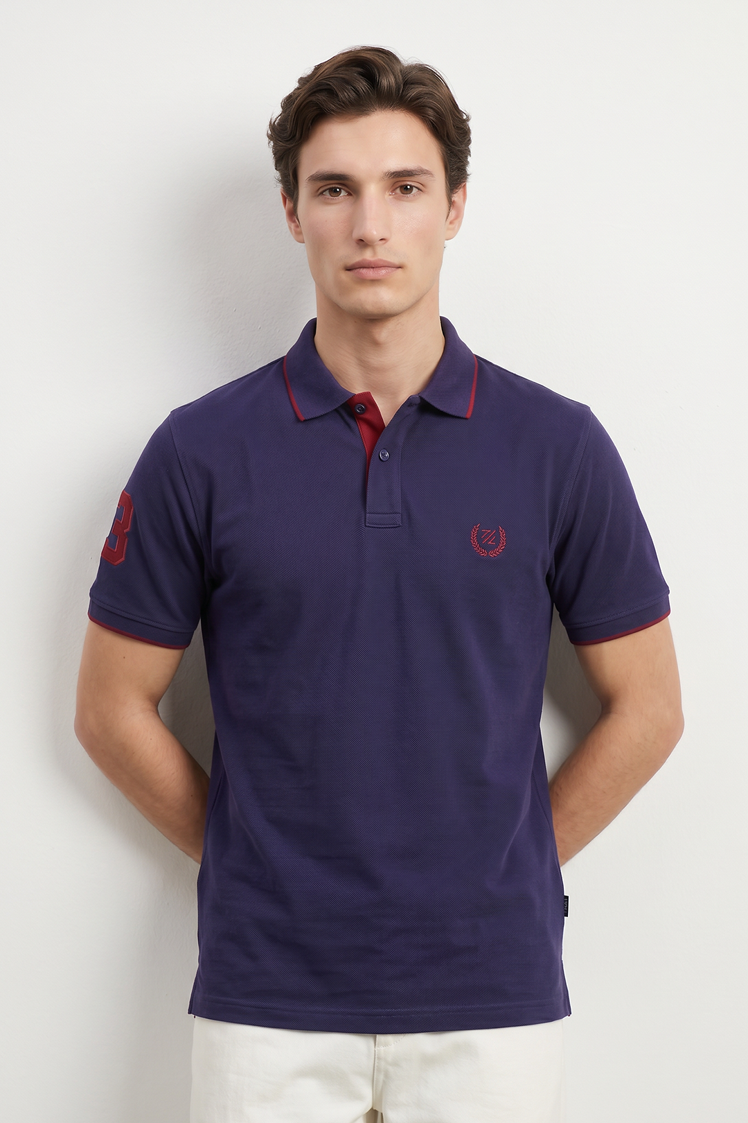Contrast Placket Polo - 6001