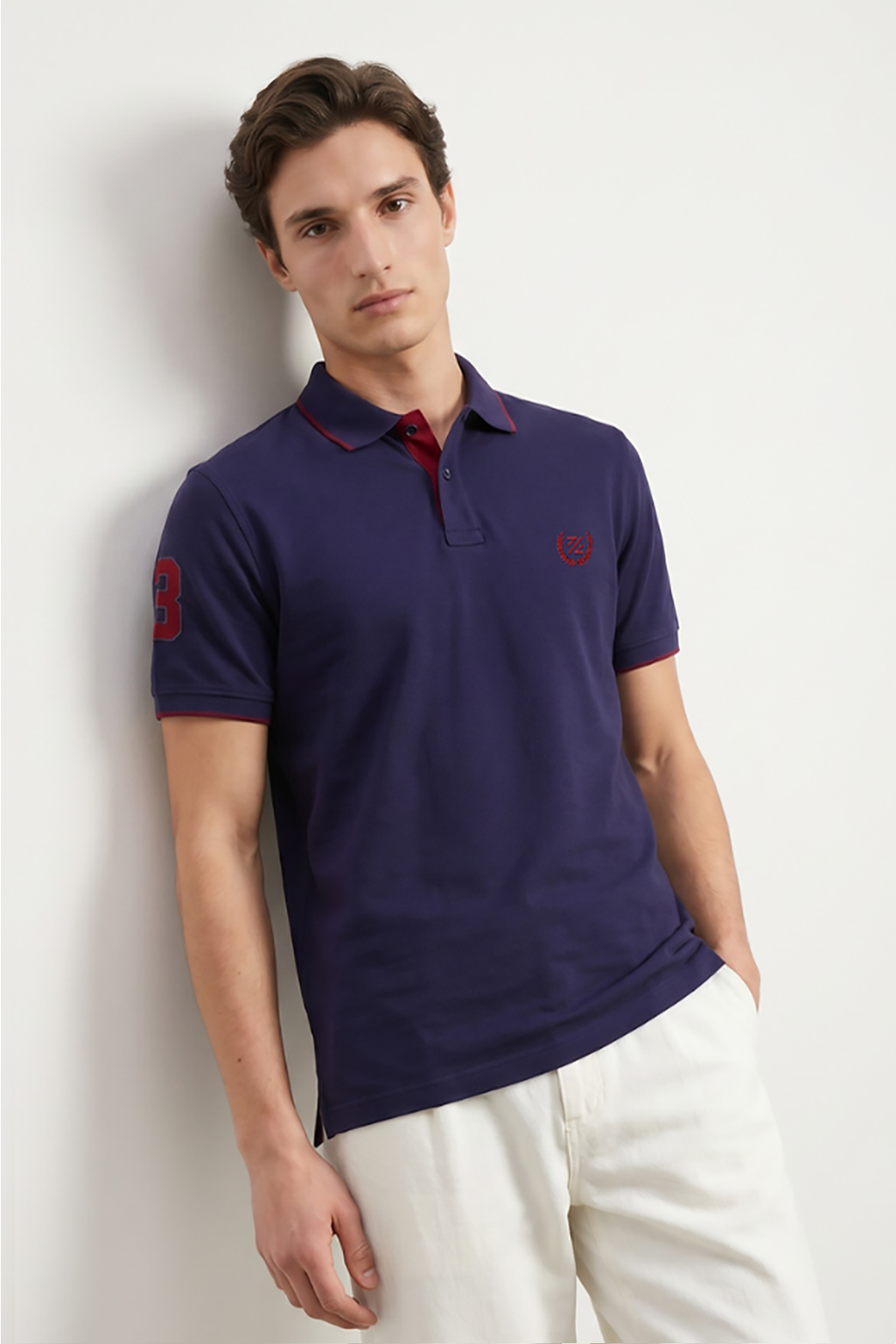 Contrast Placket Polo - 6001