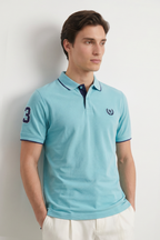 Contrast Placket Polo - 6001