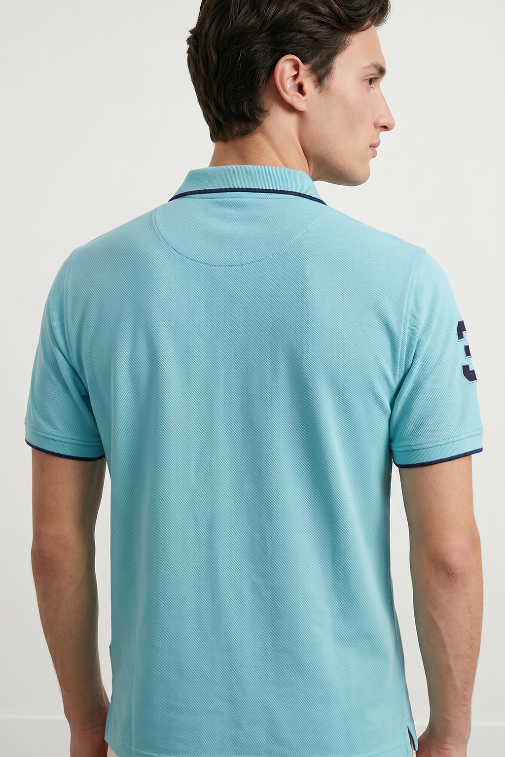 Contrast Placket Polo - 6001