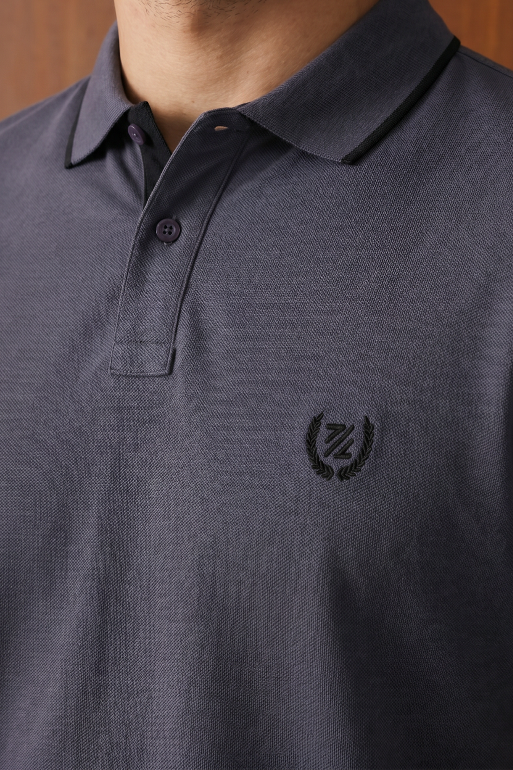 Contrast Placket Polo - 6001