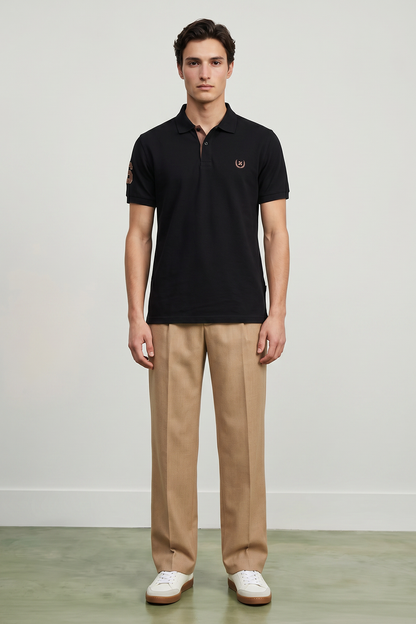 Contrast Placket Polo - 6004
