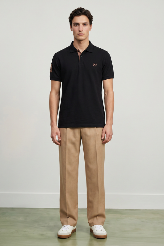 Contrast Placket Polo - 6004