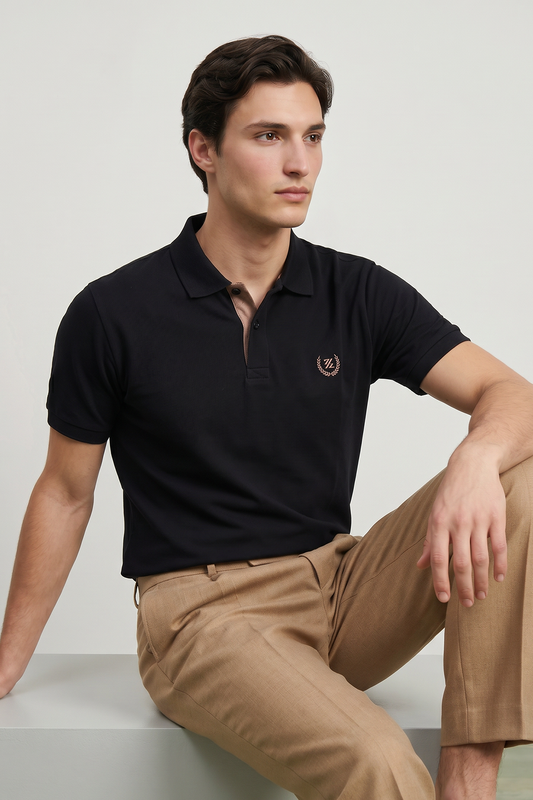 Contrast Placket Polo - 6004