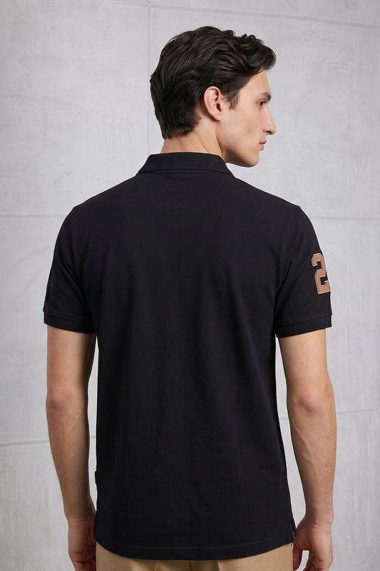 Contrast Placket Polo - 6004