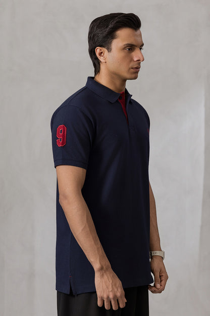 Contrast Placket Polo - 6004