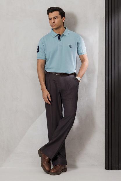 Contrast Placket Polo - 6004