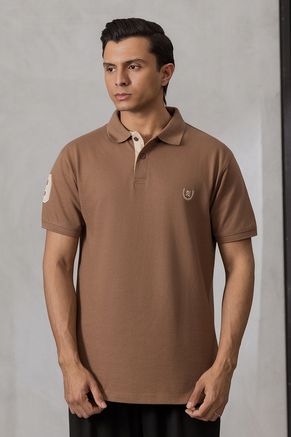 Contrast Placket Polo - 6004