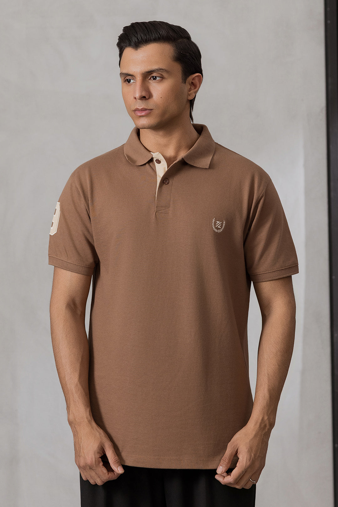Contrast Placket Polo - 6004
