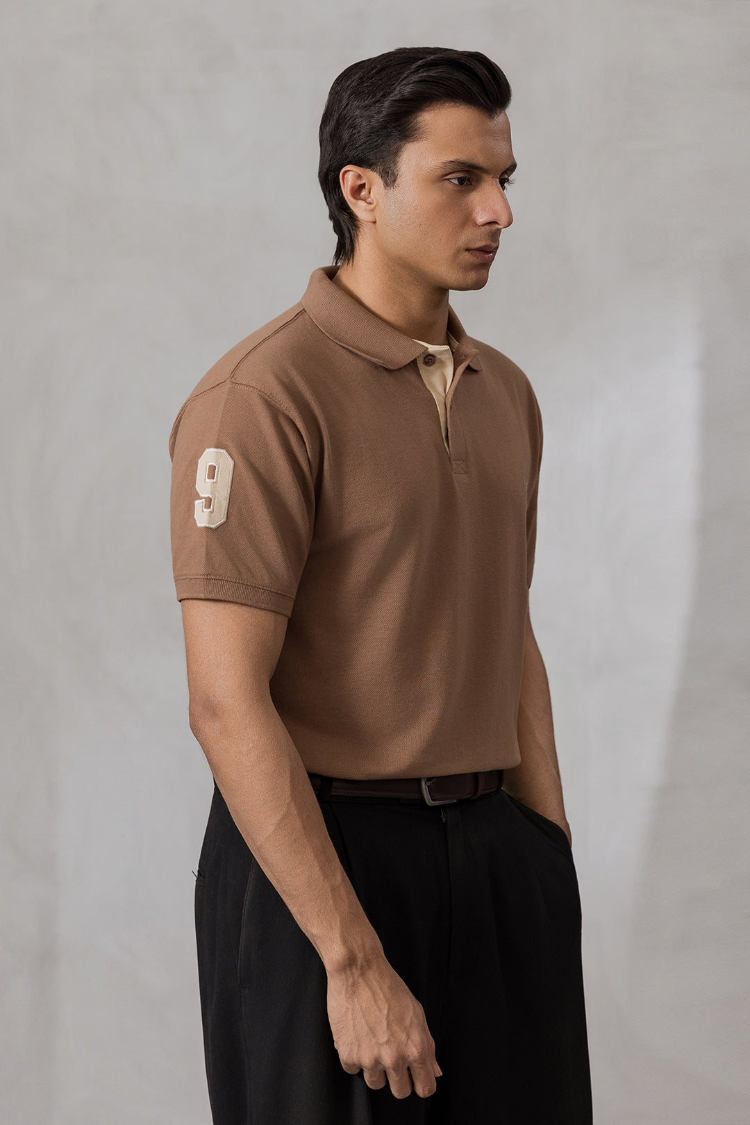 Contrast Placket Polo - 6004