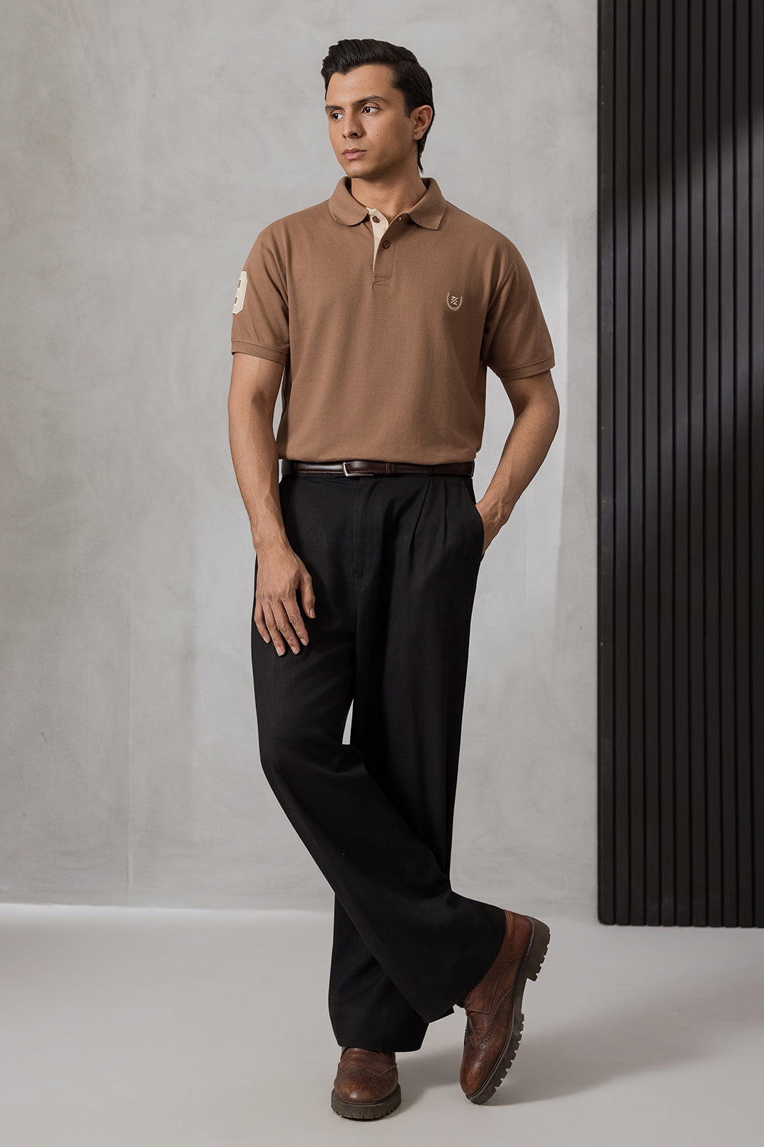 Contrast Placket Polo - 6004
