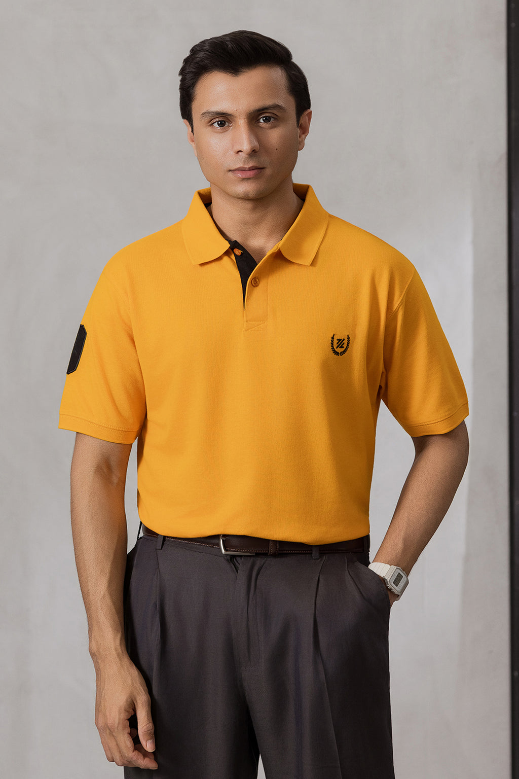 Contrast Placket Polo - 6004
