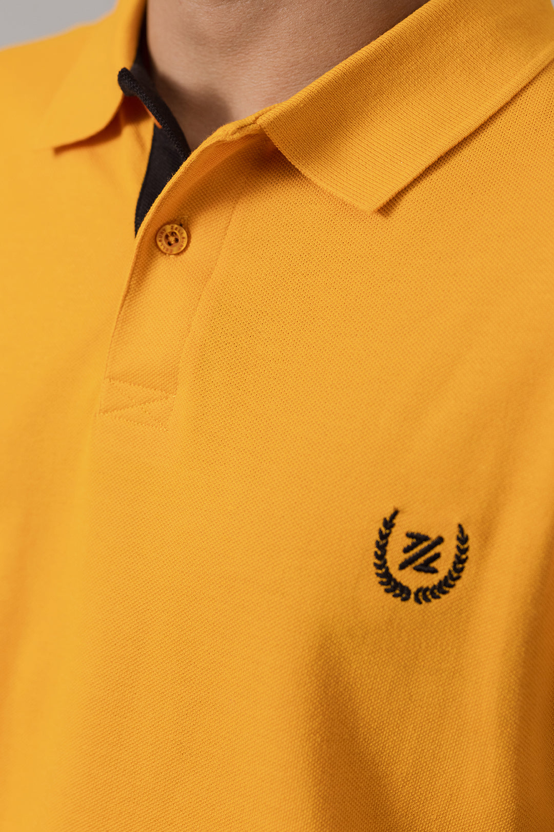 Contrast Placket Polo - 6004