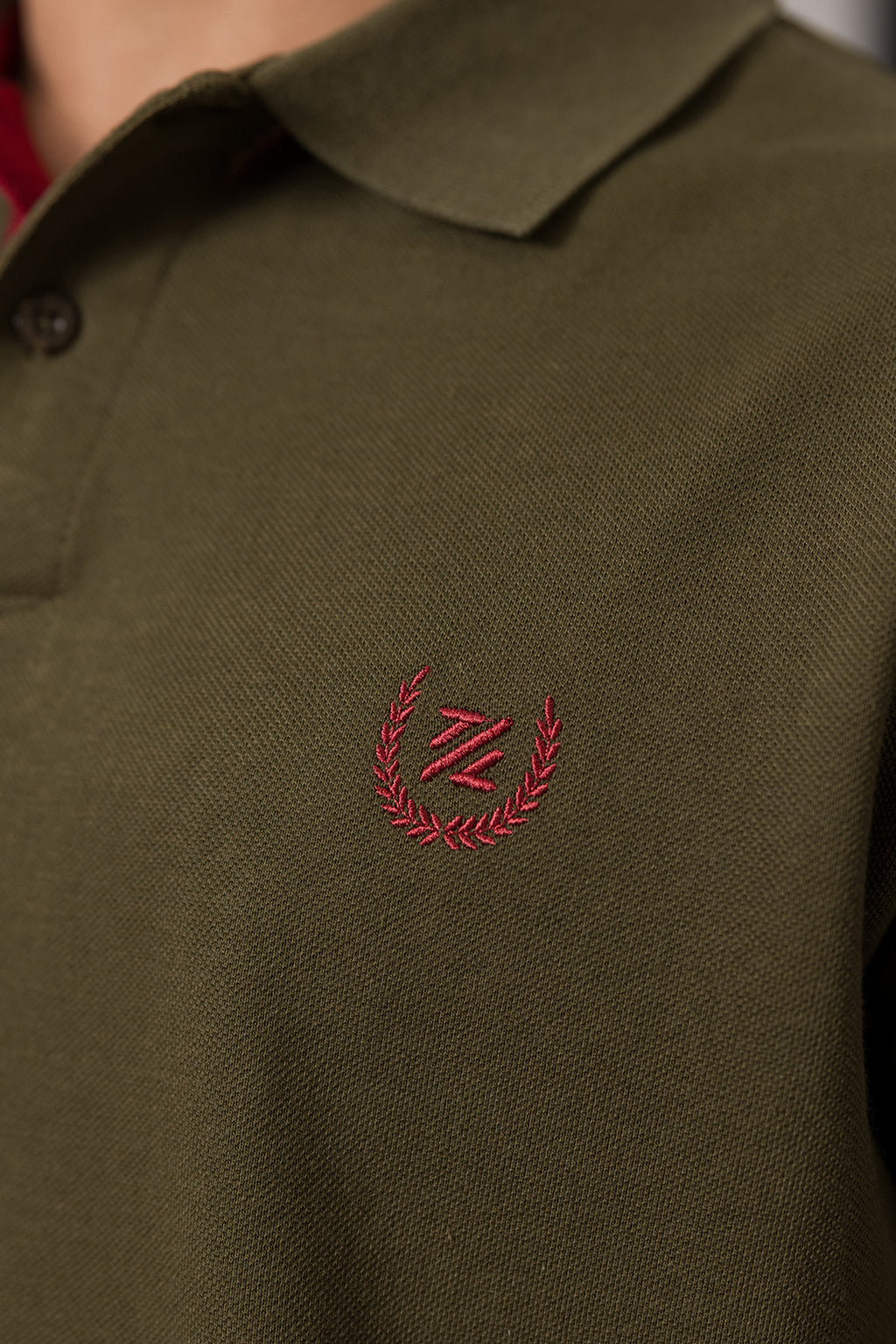 Contrast Placket Polo - 6004