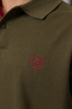 Contrast Placket Polo - 6004